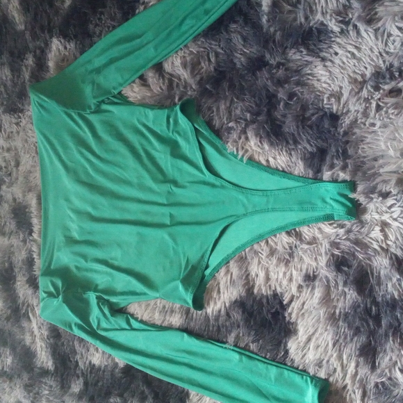 NWT Green Bodysuit Forever 21 size small - Picture 8 of 11
